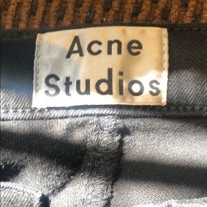 Acne studio jeans size 32/32 black max stay cash